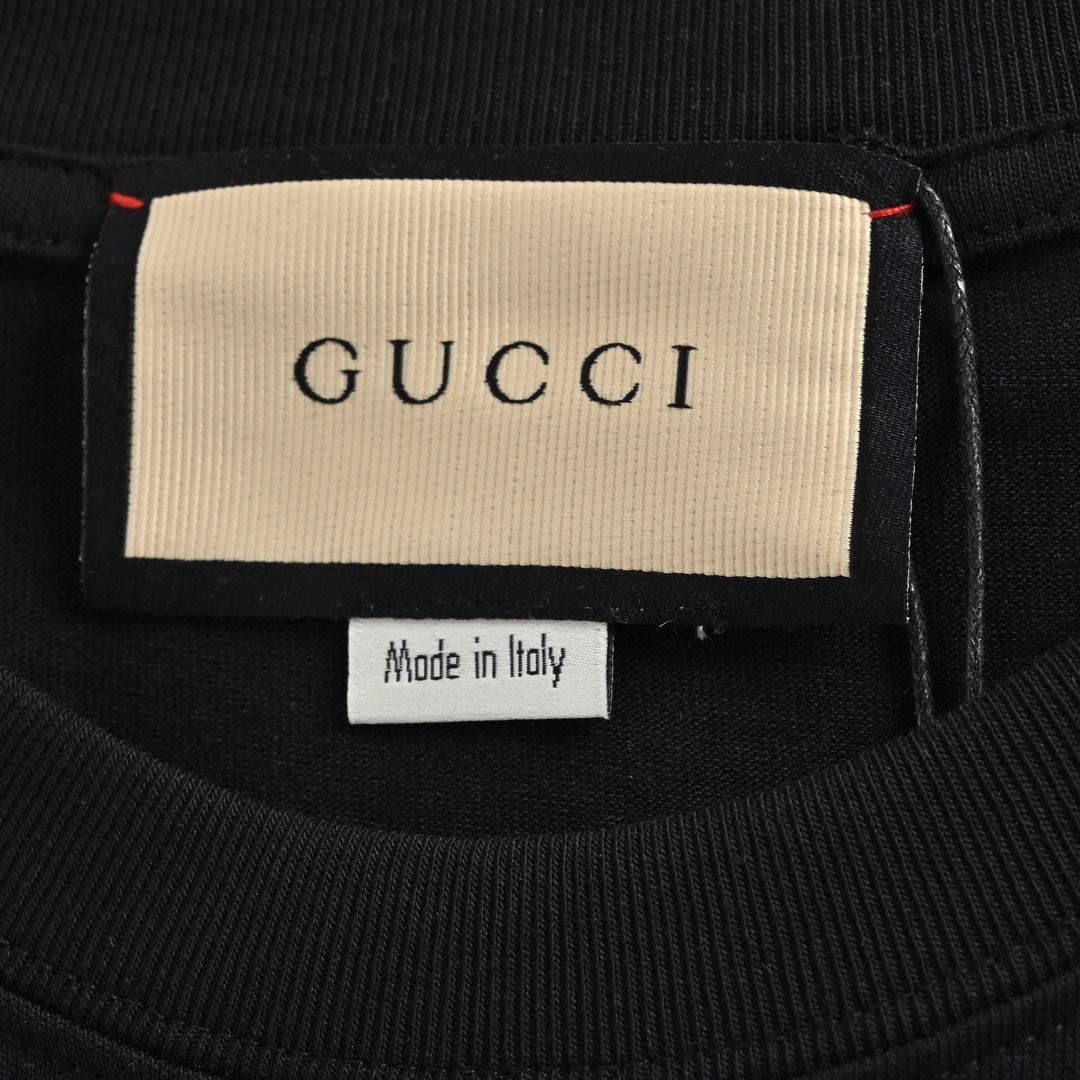 GUCCI 23SS 쇼트 슬리브 스파이더 웹 프린트 화이트