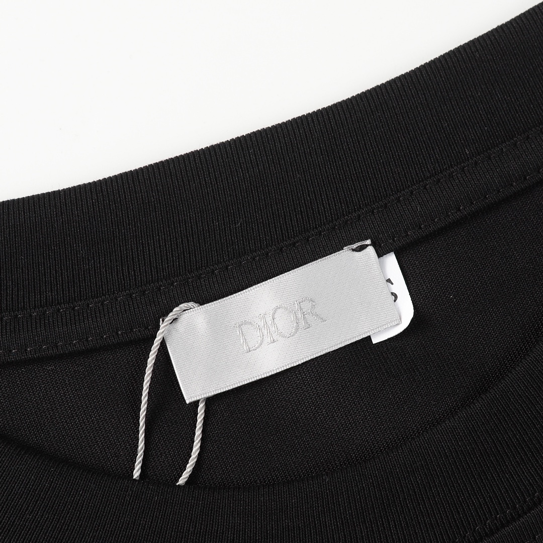 DIOR 프린트 쇼트 슬리브