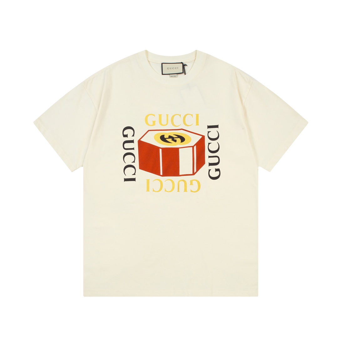 GUCCI 마더 박스 프린트 쇼트 슬리브
