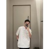 24SS 미스플레이스 자수 쇼트 슬리브