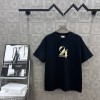 YSL 생로랑 레터 로고 프린트 쇼트 슬리브