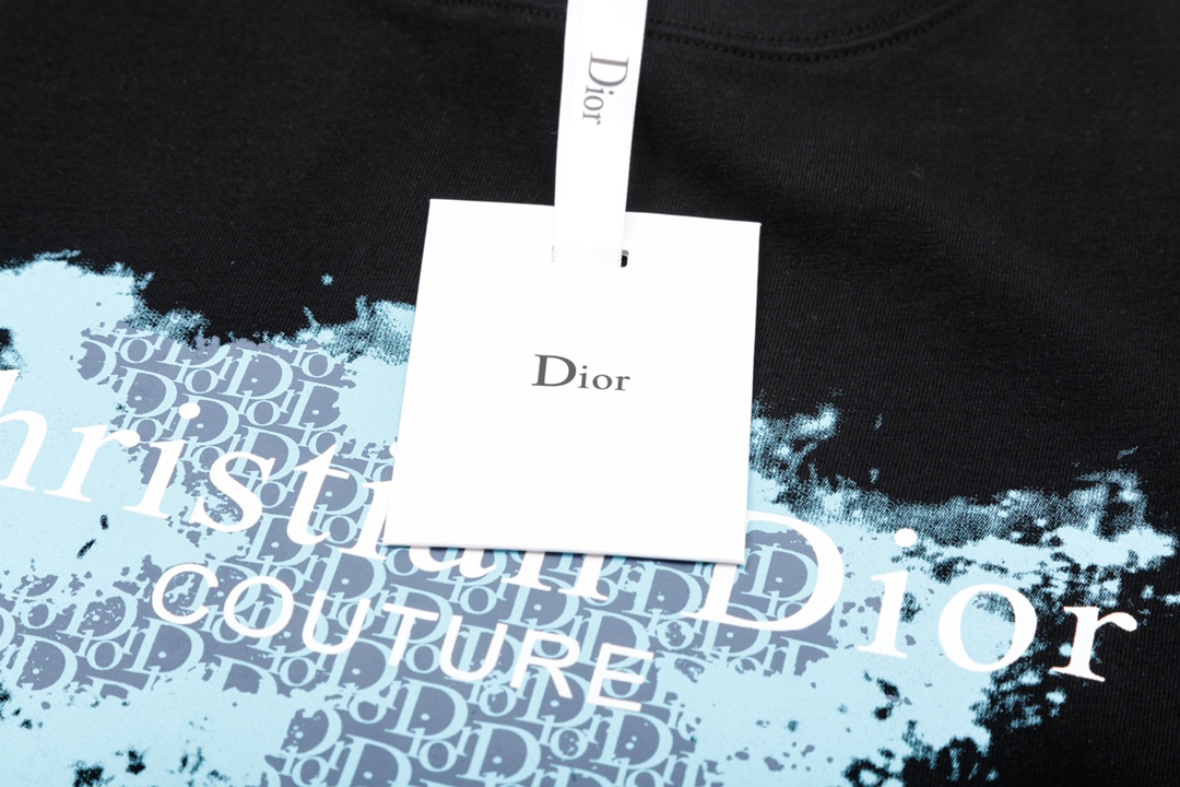 DIOR 디올 그래피티 잉크젯 프린트 쇼트 슬리브