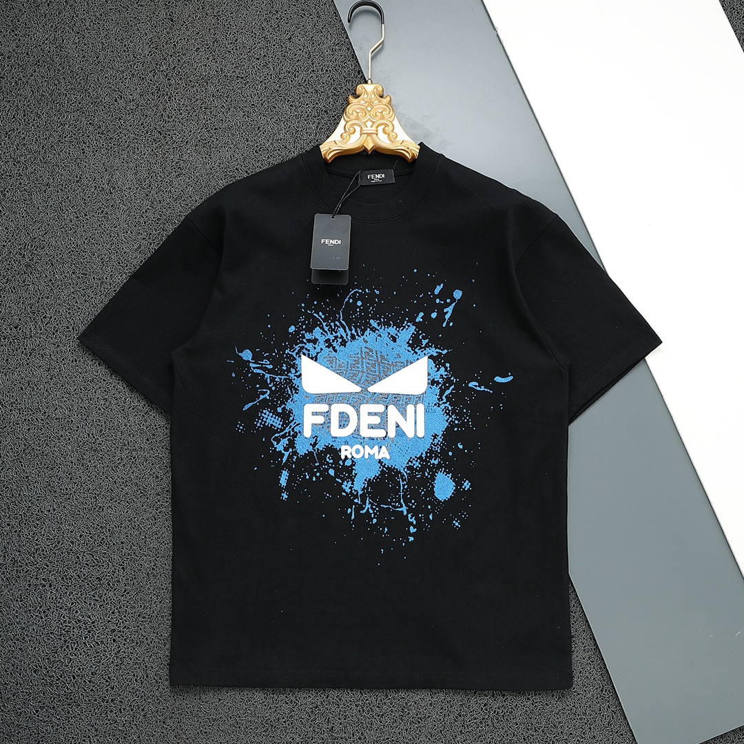 FENDI 펜디 프린트 쇼트 슬리브