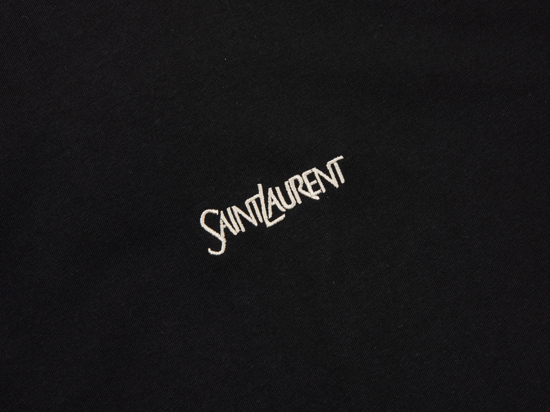 YSL 생로랑 리본 자수 반팔 쇼트 슬리브