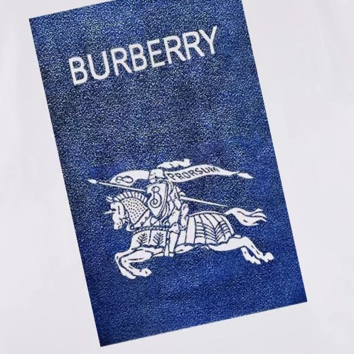 BURBERRY 버버리 프린트 백 패널 쇼트 슬리브