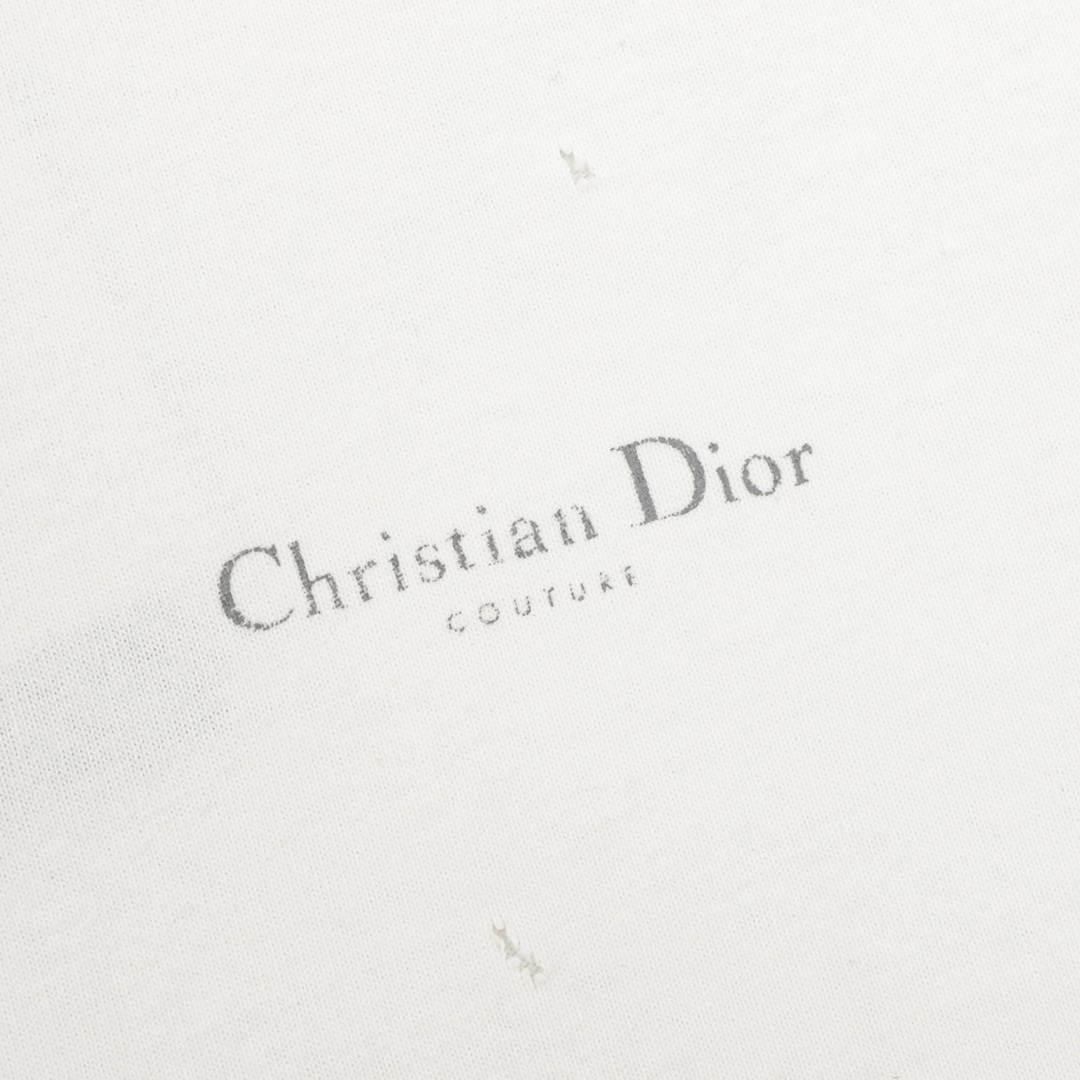 DIOR 디올 중공 프린트 쇼트 슬리브