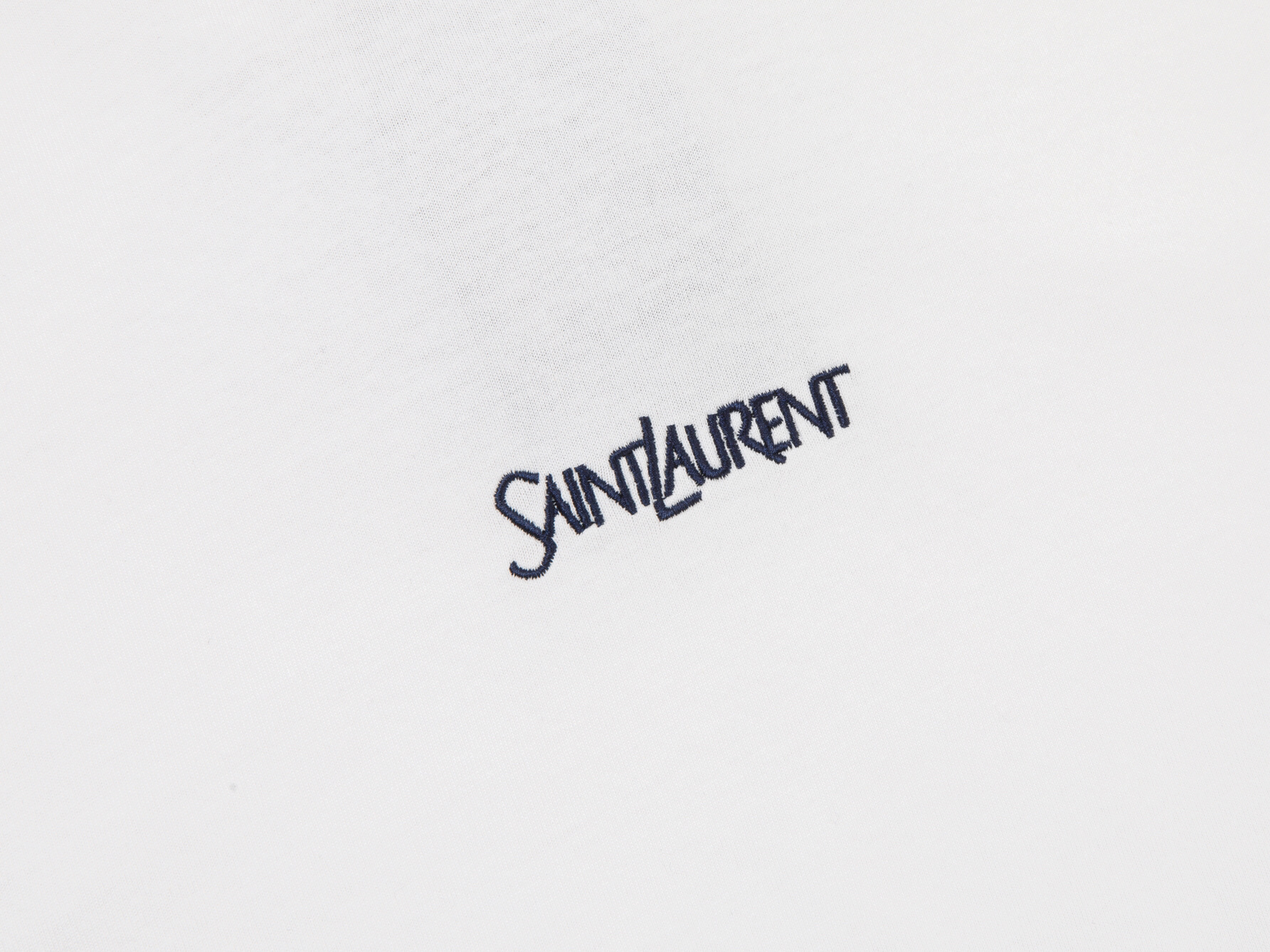 YSL 생 로랑 리본 자수 쇼트 슬리브