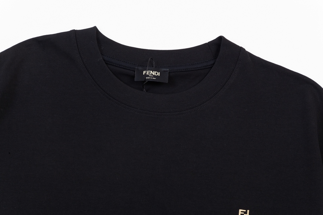 FENDI 펜디 레터 헴 프린트 반소매