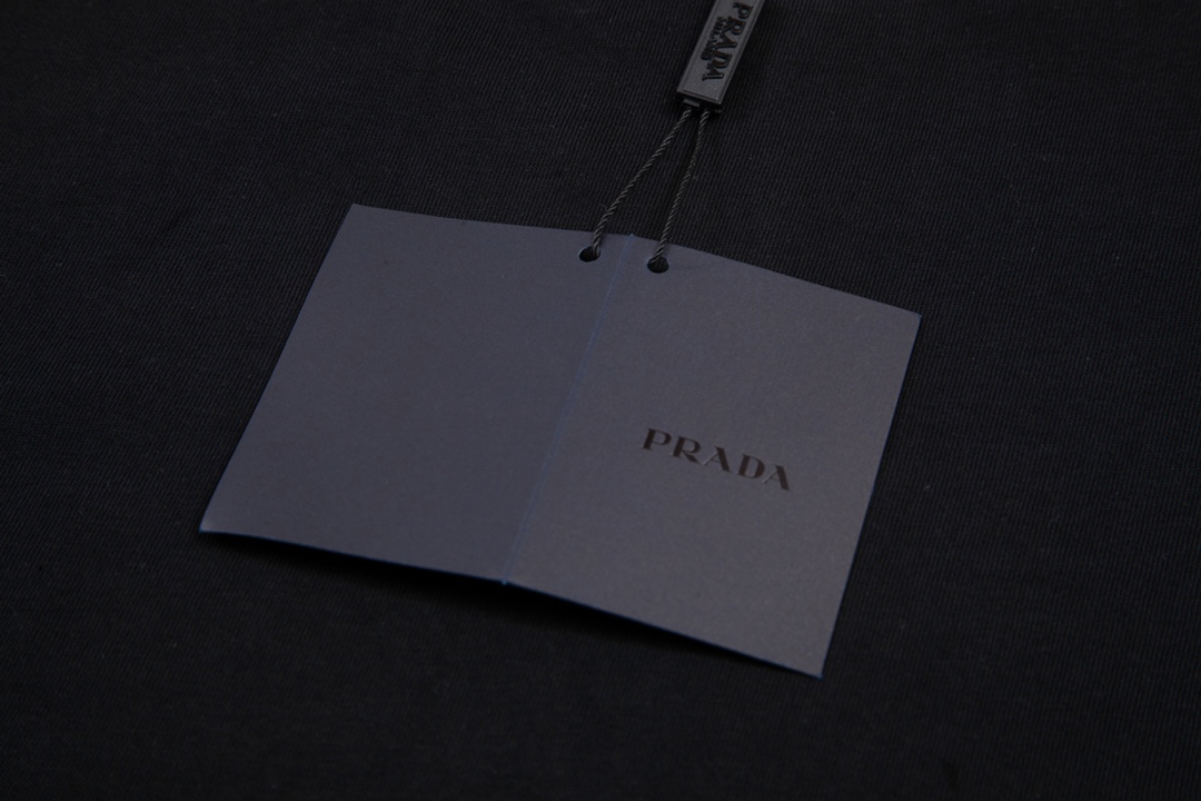 PRADA 프라다 레터 프린트 쇼트 슬리브