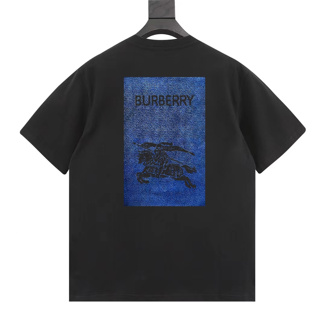BURBERRY 버버리 프린트 백 슬리브 쇼트 슬리브