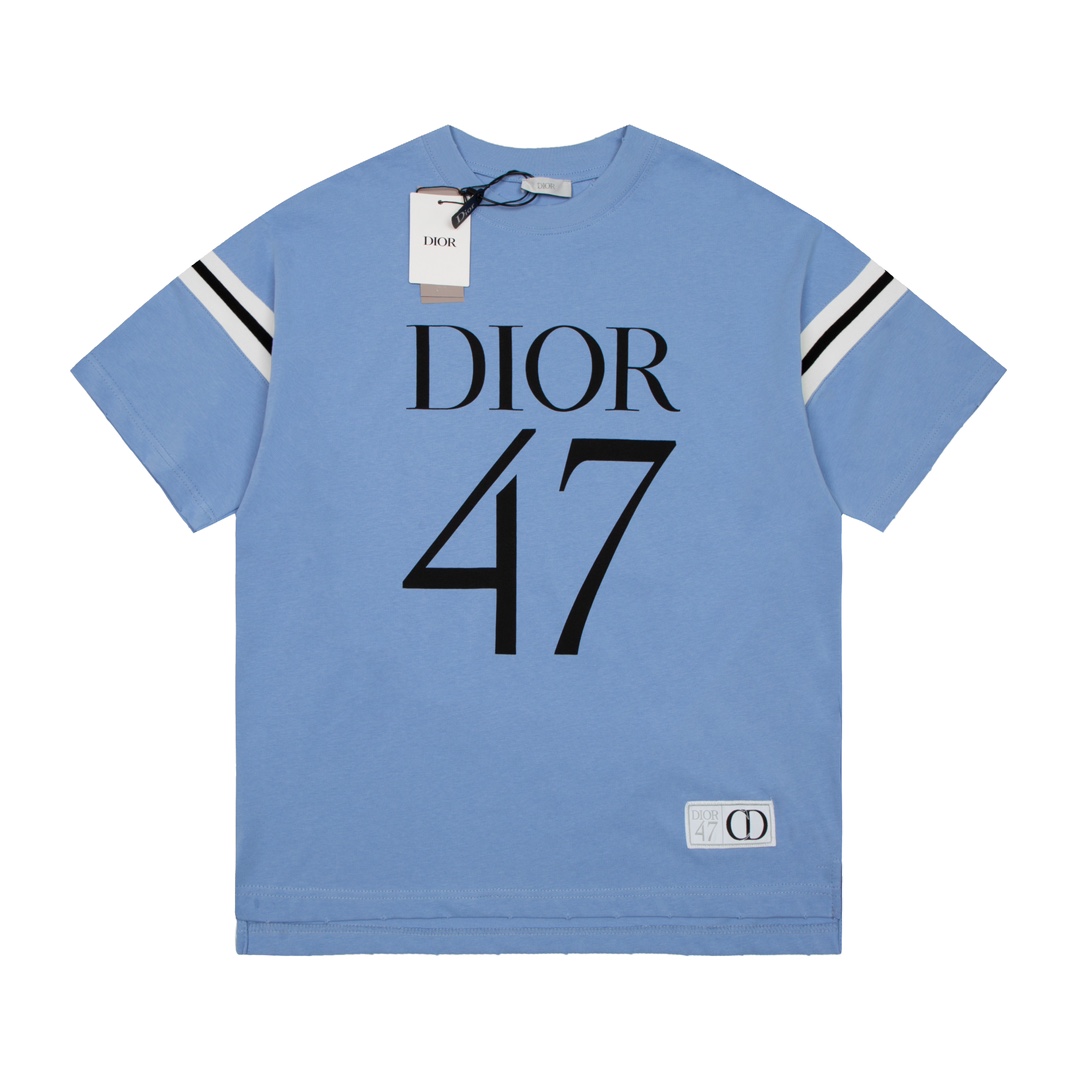 DIOR 디올 체스트 프린트 쇼트 슬리브