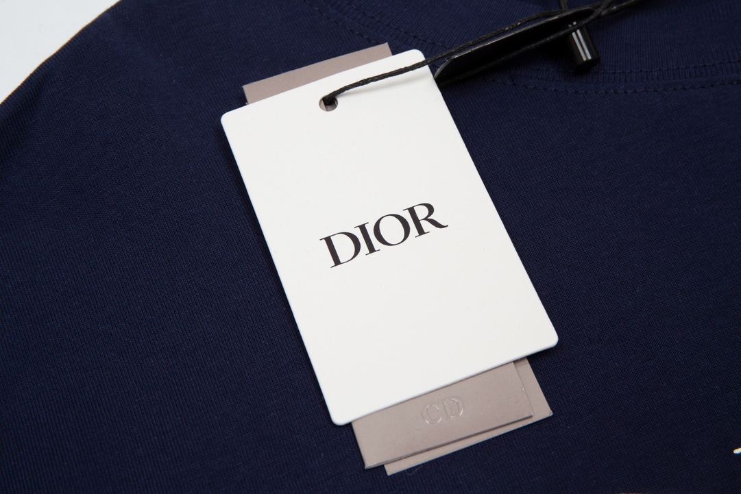 DIOR 체스트 프린트 쇼트 슬리브