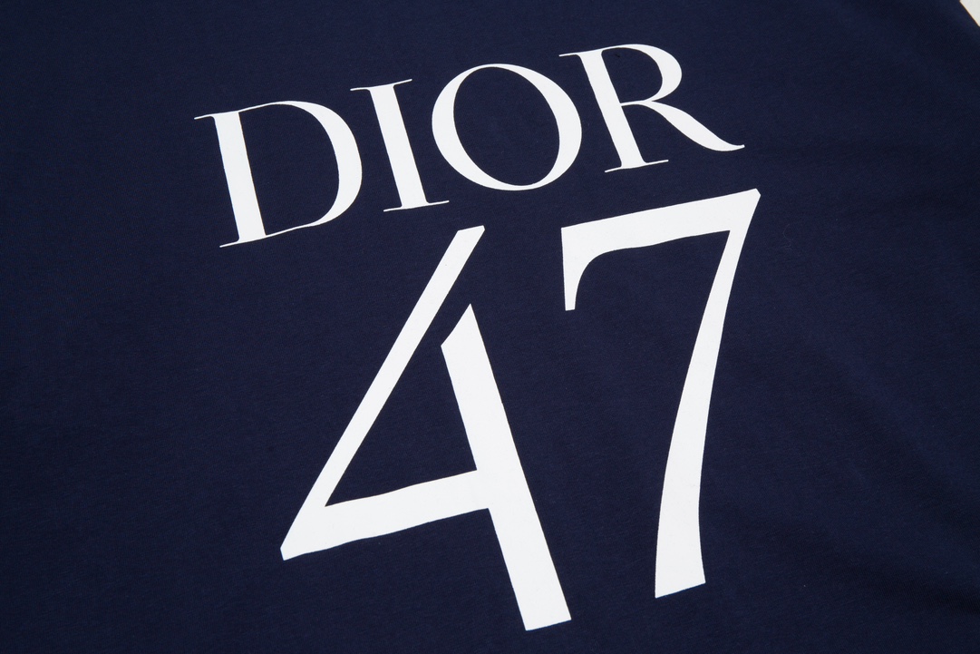DIOR 체스트 프린트 쇼트 슬리브