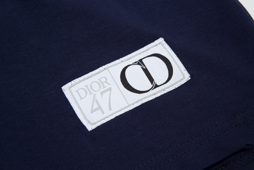 DIOR 체스트 프린트 쇼트 슬리브