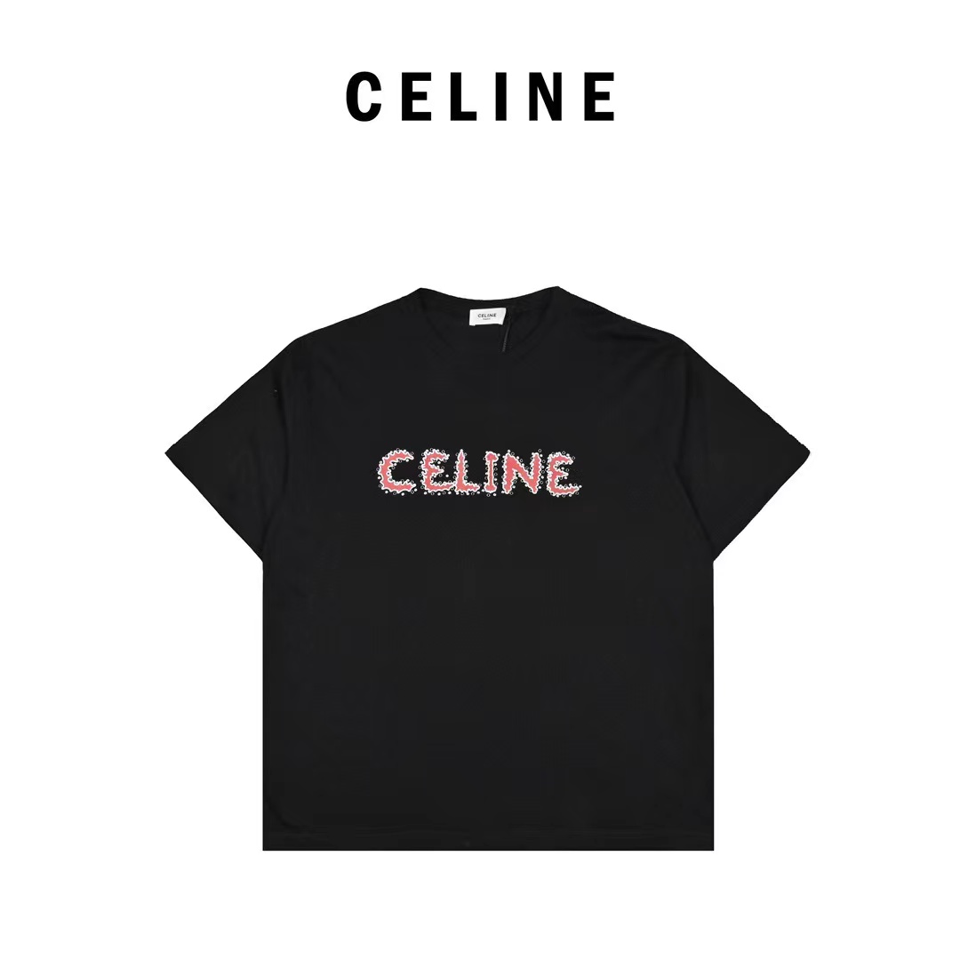 CELINE 플레임 레터 쇼트 슬리브