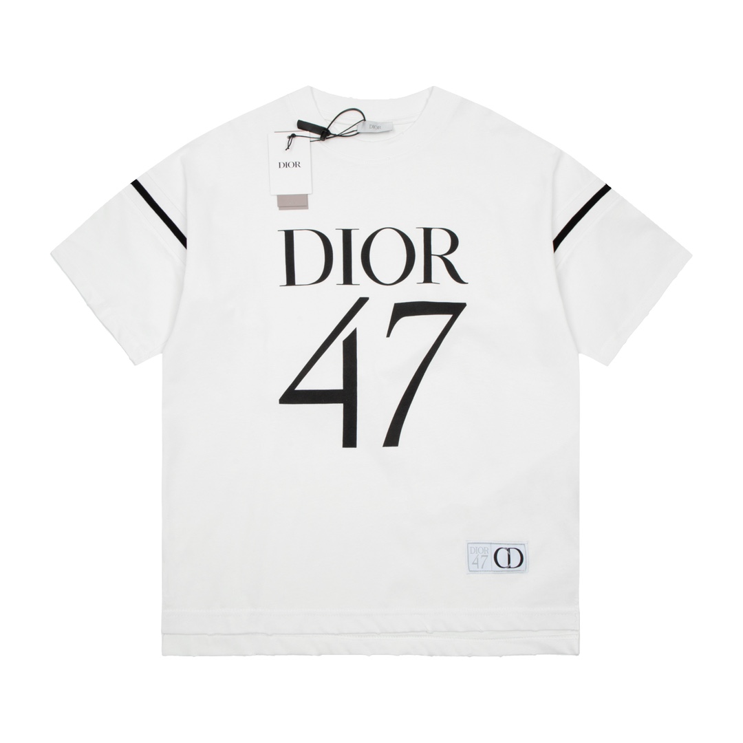 DIOR 디올 디올 프린트 체스트 쇼트 슬리브