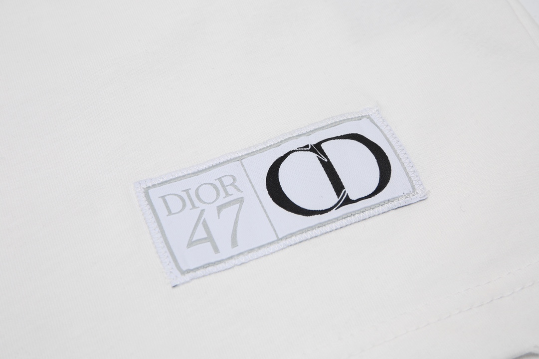 DIOR 디올 디올 프린트 체스트 쇼트 슬리브