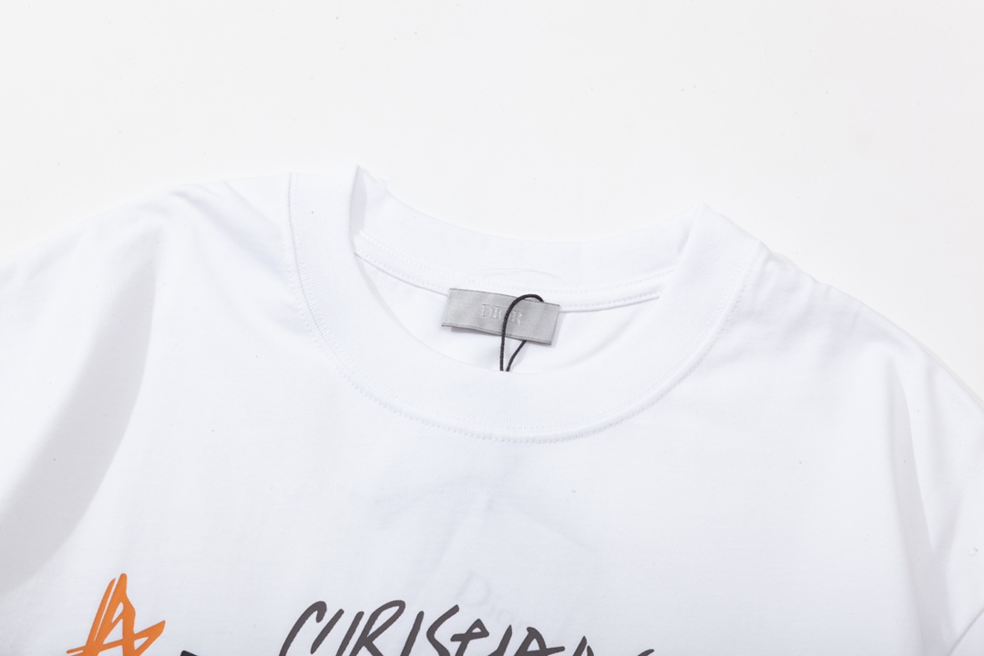 DIOR 디올 그래피티 폼 프린트 쇼트 슬리브