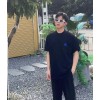 24SS 워 호스 자수 쇼트 슬리브