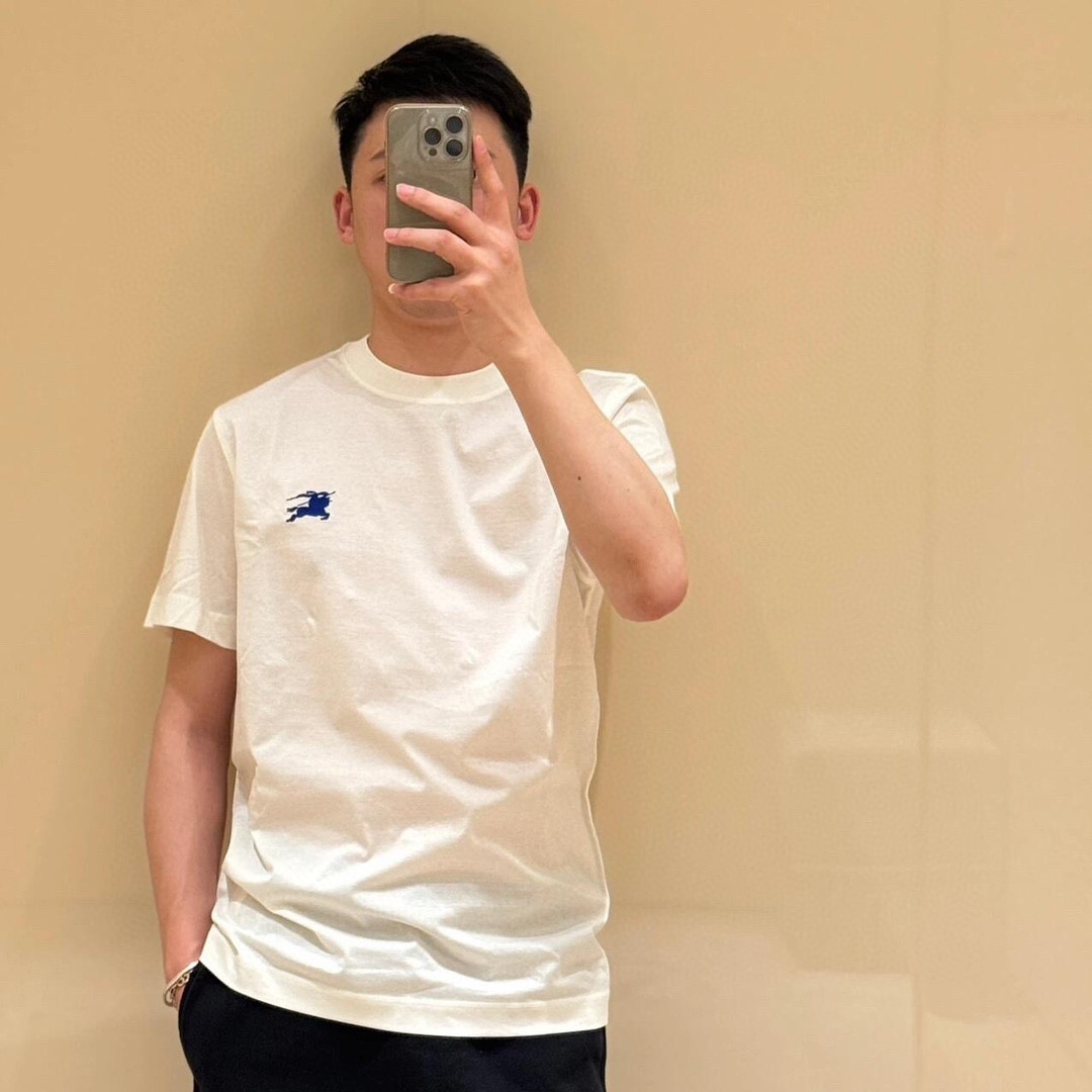 24SS 워 호스 자수 쇼트 슬리브