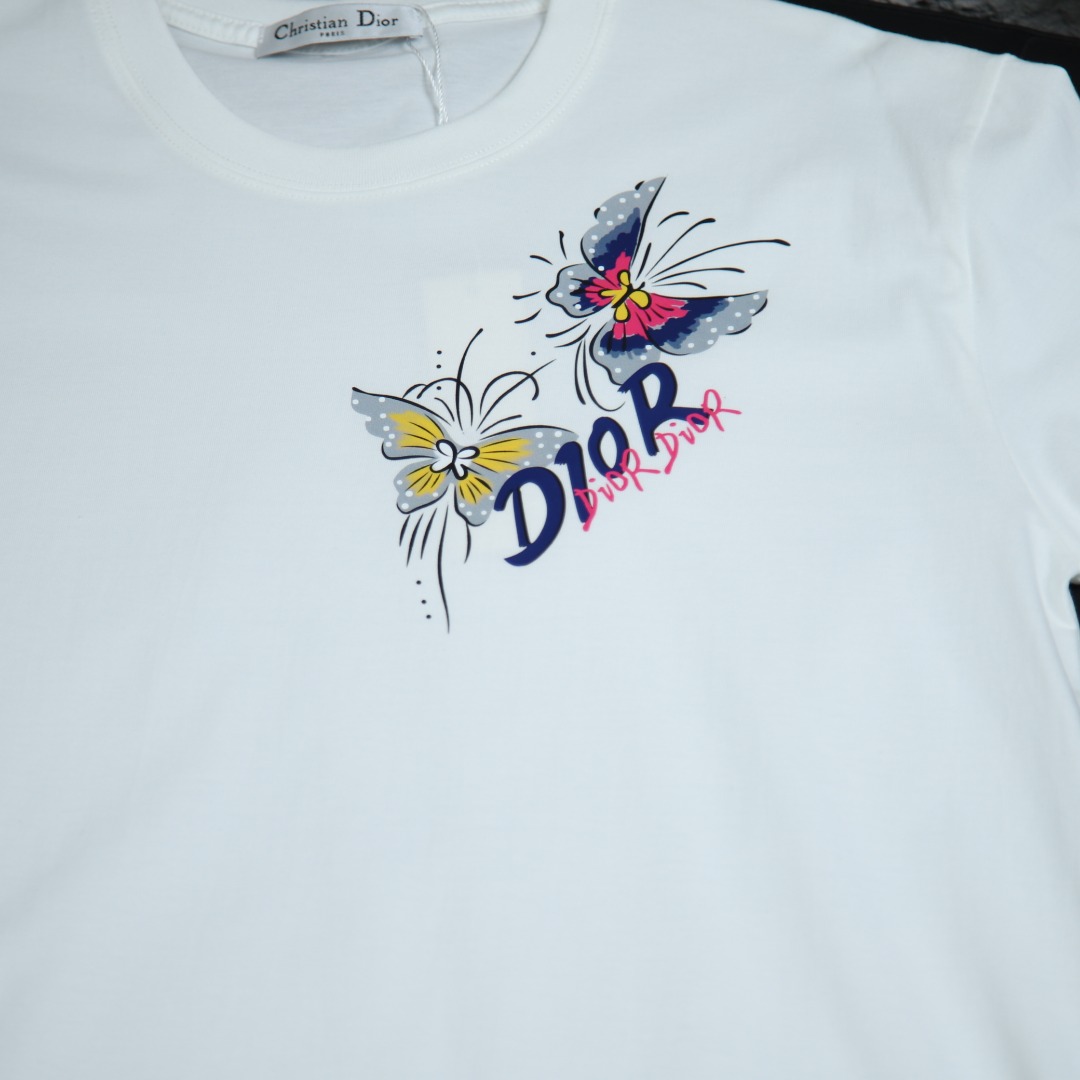 025ss 봄 신상 DIOR/Dior 라운드넥 반팔 티셔츠