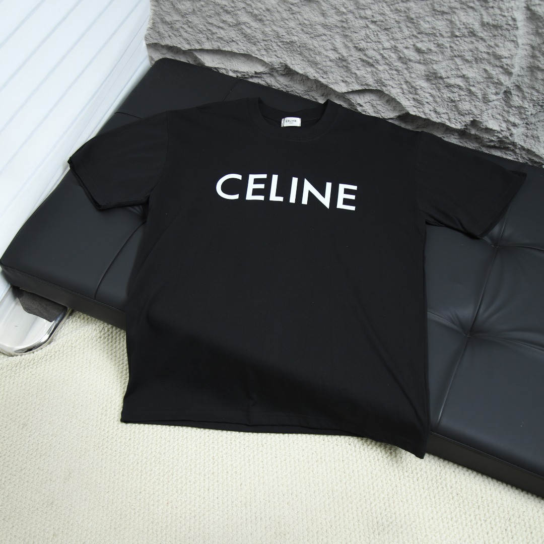 2025SS 봄 신상품 CELINE 셀린 헌드레드 라운드넥 반팔 티셔츠 아이템 번호: CE0001