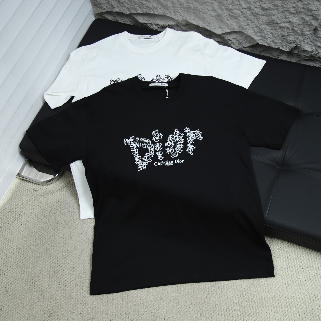 025ss 봄 신상 DIOR / 디올 백 라운드넥 반팔 티셔츠 모델 번호: DI007
