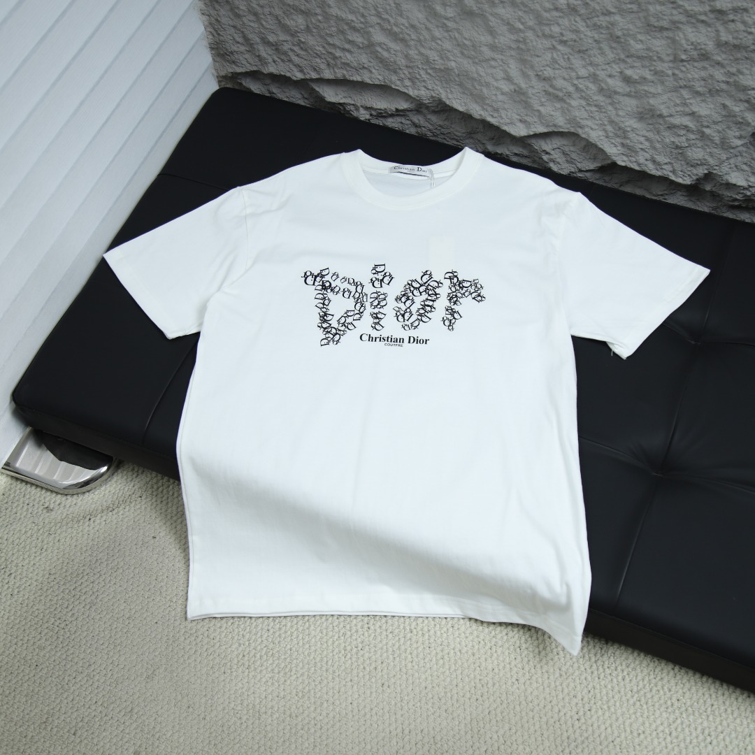 025ss 봄 신상 DIOR / 디올 백 라운드넥 반팔 티셔츠 모델 번호: DI007