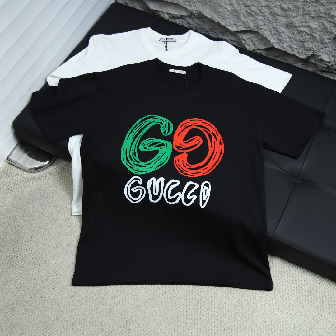 2025ss 봄 신상 GUCCI / 구찌 풀 라운드넥 반팔 티셔츠 모델 번호: GUC004