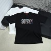 2025SS 봄 신상 수프림 100 라운드넥 반팔 티셔츠 모델 번호: SU0001