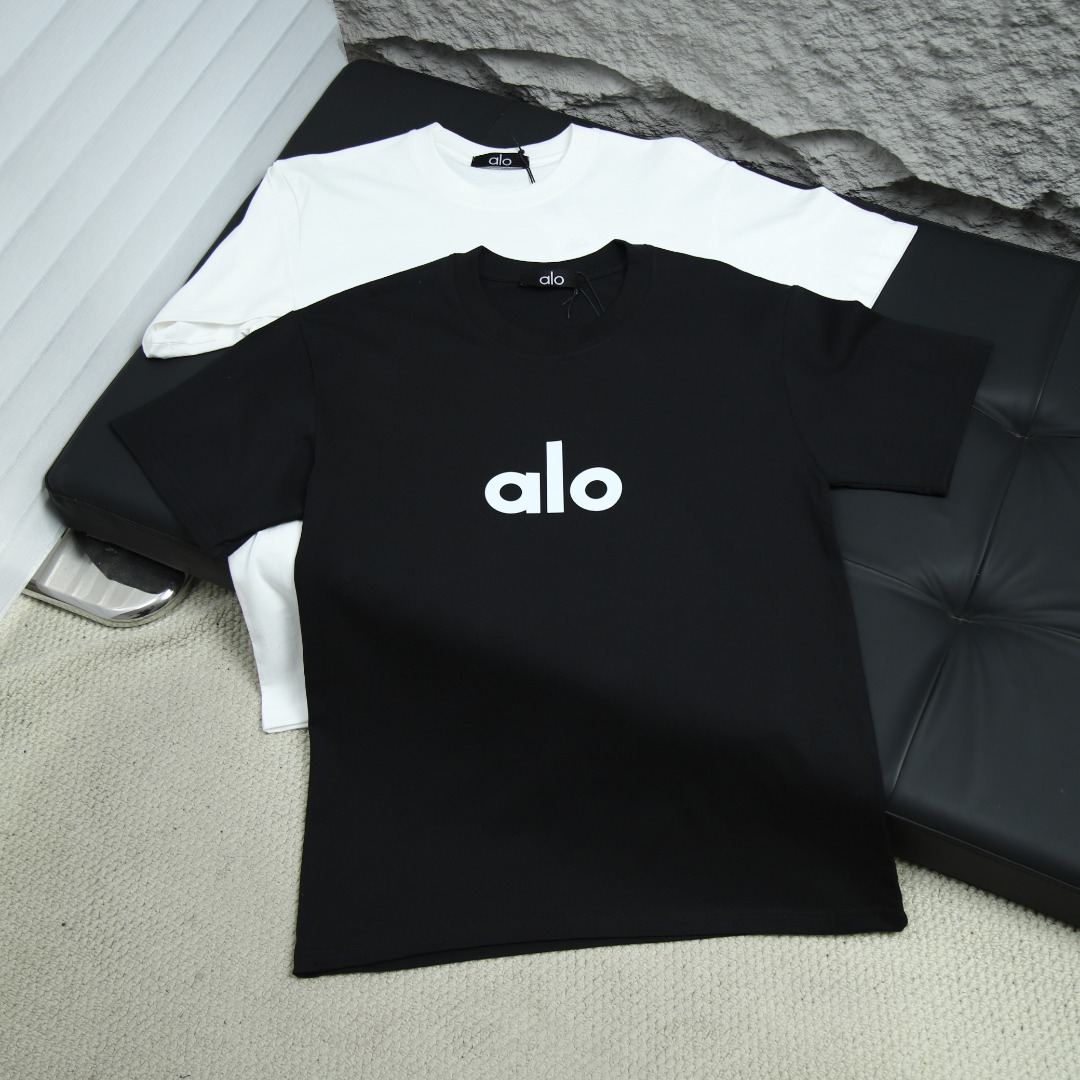 2025ss 봄 신상 ALO/ALO 요가 라운드넥 반팔 티셔츠 모델 번호: ALO002