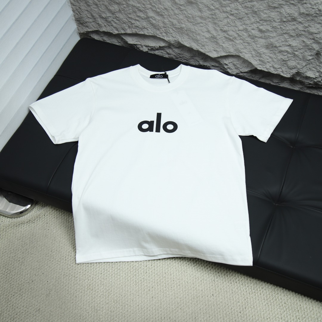 2025ss 봄 신상 ALO/ALO 요가 라운드넥 반팔 티셔츠 모델 번호: ALO002