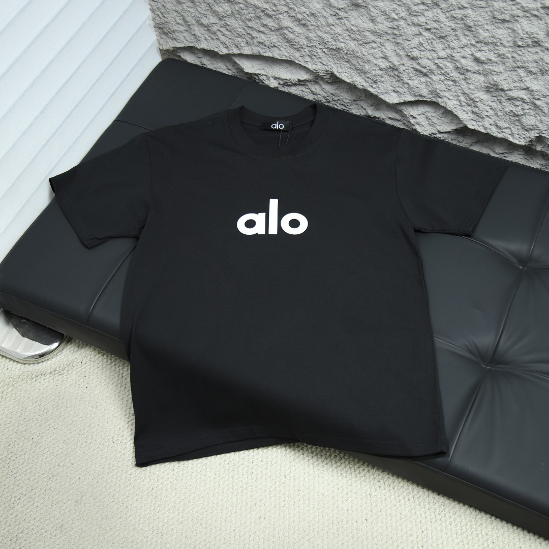 2025ss 봄 신상 ALO/ALO 요가 라운드넥 반팔 티셔츠 모델 번호: ALO002