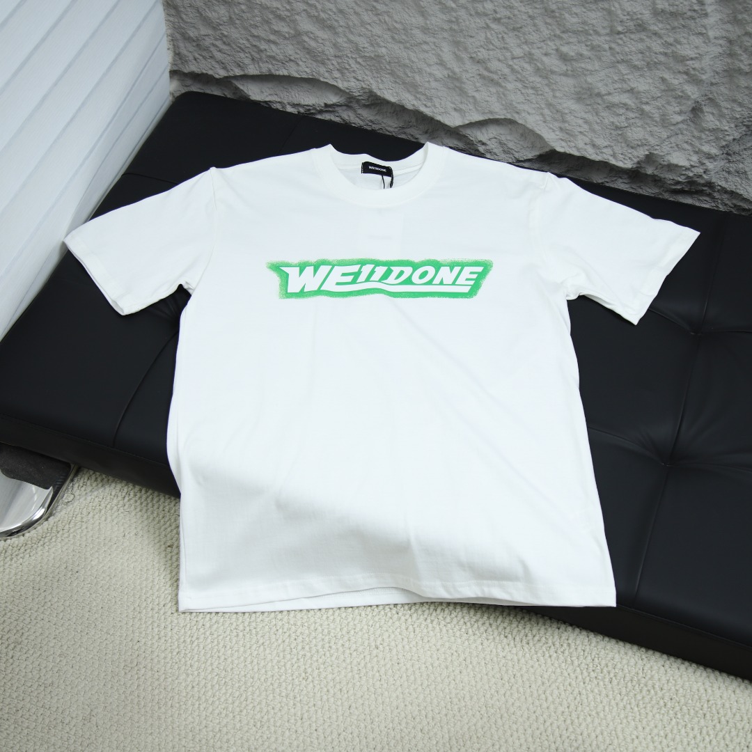 2025ss 봄 신상품 WE11DONE / 웰던 라운드넥 반팔 티셔츠 아이템 번호:WE0003