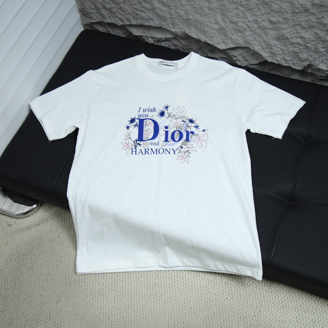 025ss 봄 신상 DIOR / 디올 백 라운드넥 반팔 티셔츠 모델 번호: DI004
