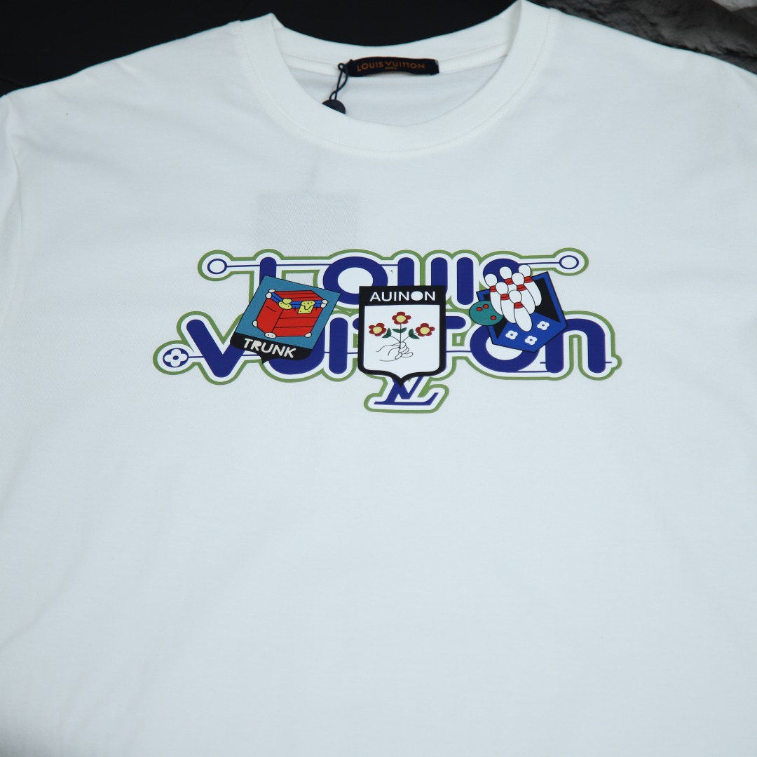 2025ss 봄 신상 LV 라운드넥 반팔 티셔츠 모델넘버:LV029