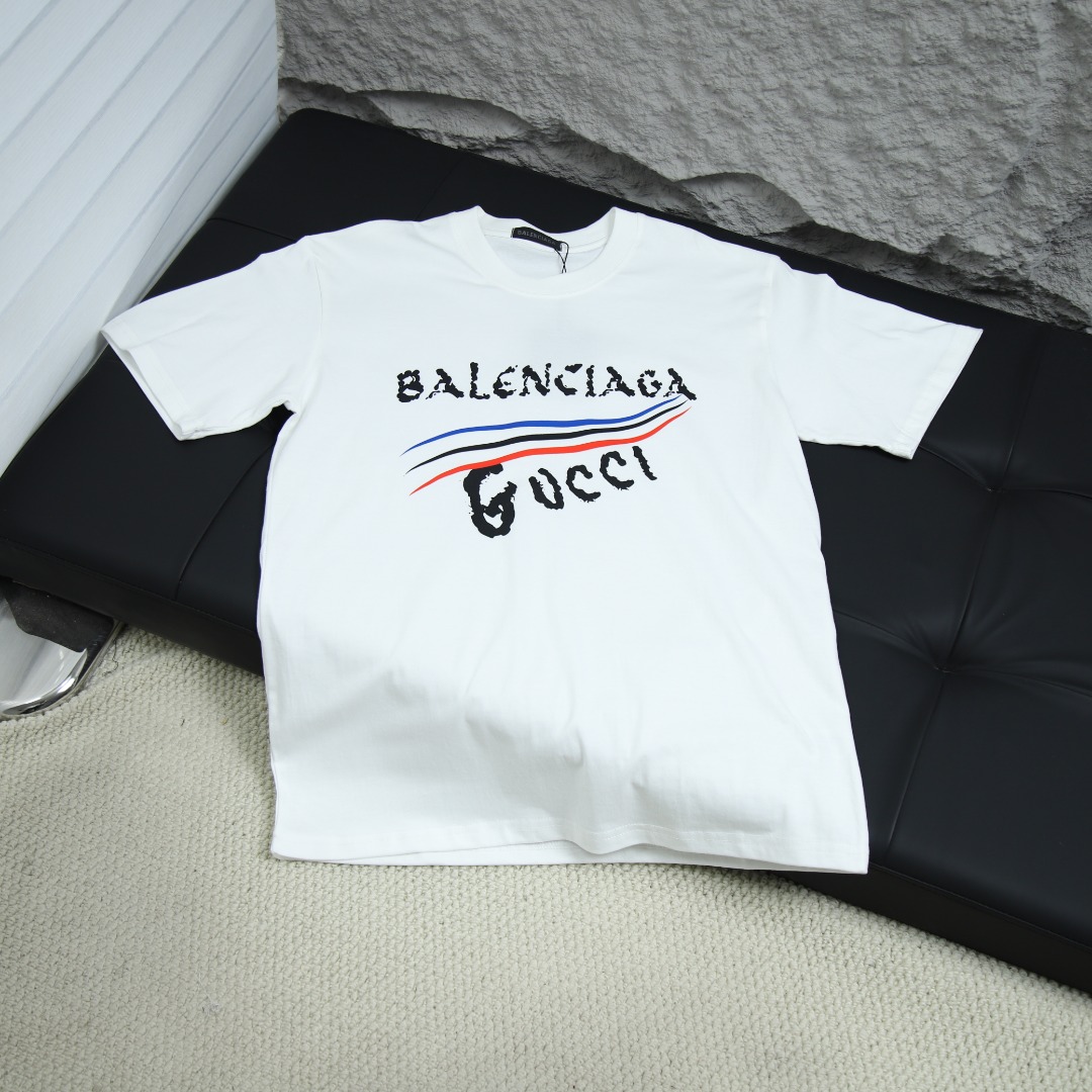 2025ss 봄 뉴 발렌시아가 / 발렌시아가 백스 라운드넥 반팔 티셔츠 아이템번호:BA0025