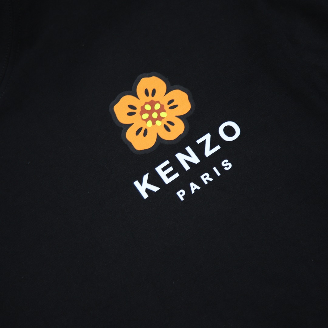 2025ss 봄 신상품 KENZO / 호랑이 머리 라운드넥 반팔 티셔츠 모델 번호: KE005