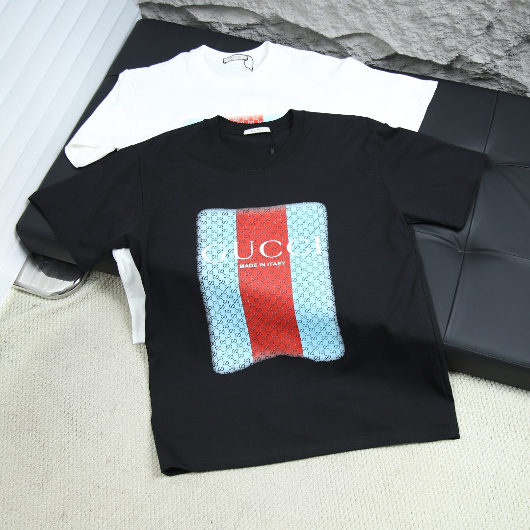 2025ss 봄 신상 GUCCI / 구찌 라운드넥 반팔 티셔츠 모델 번호: GUC021