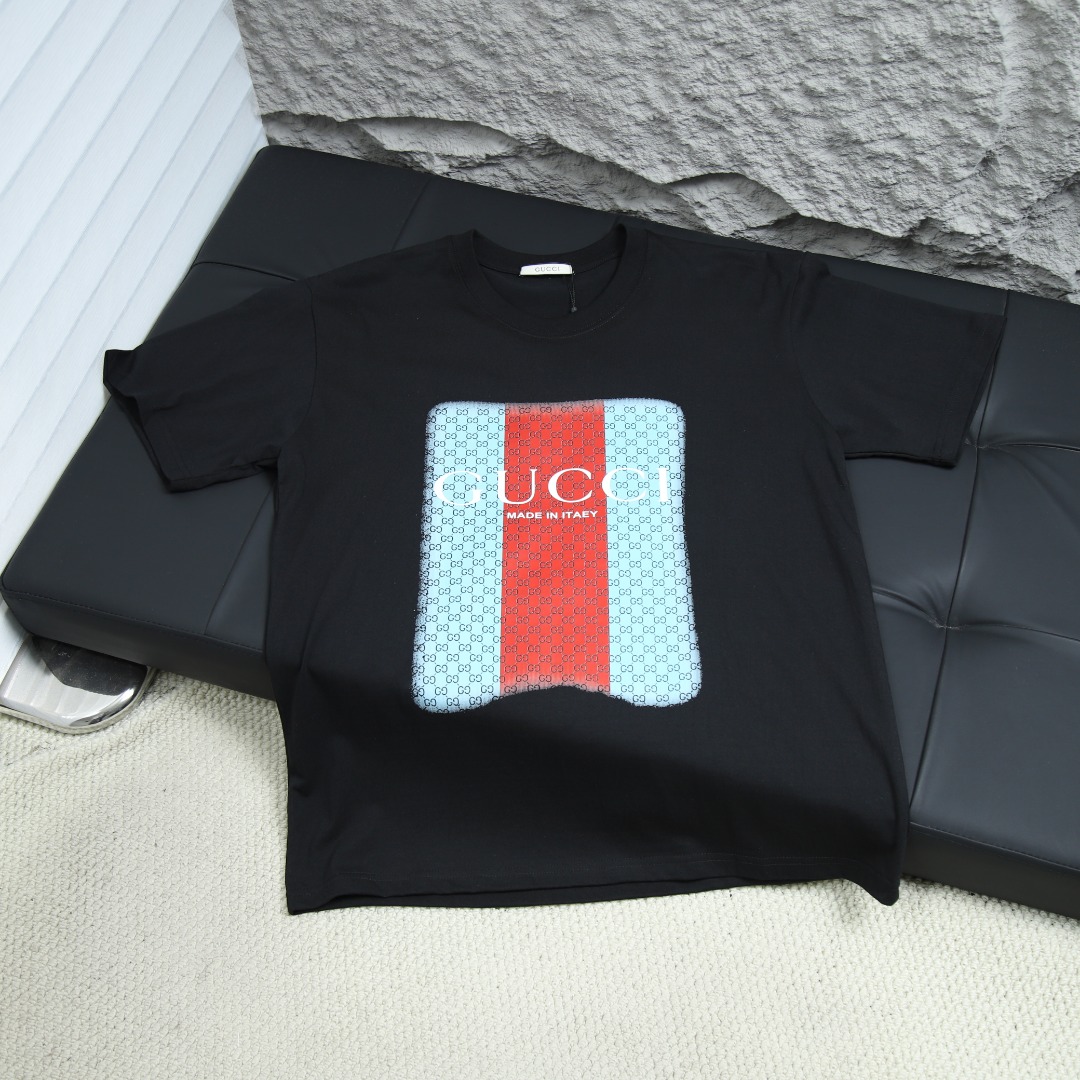 2025ss 봄 신상 GUCCI / 구찌 라운드넥 반팔 티셔츠 모델 번호: GUC021