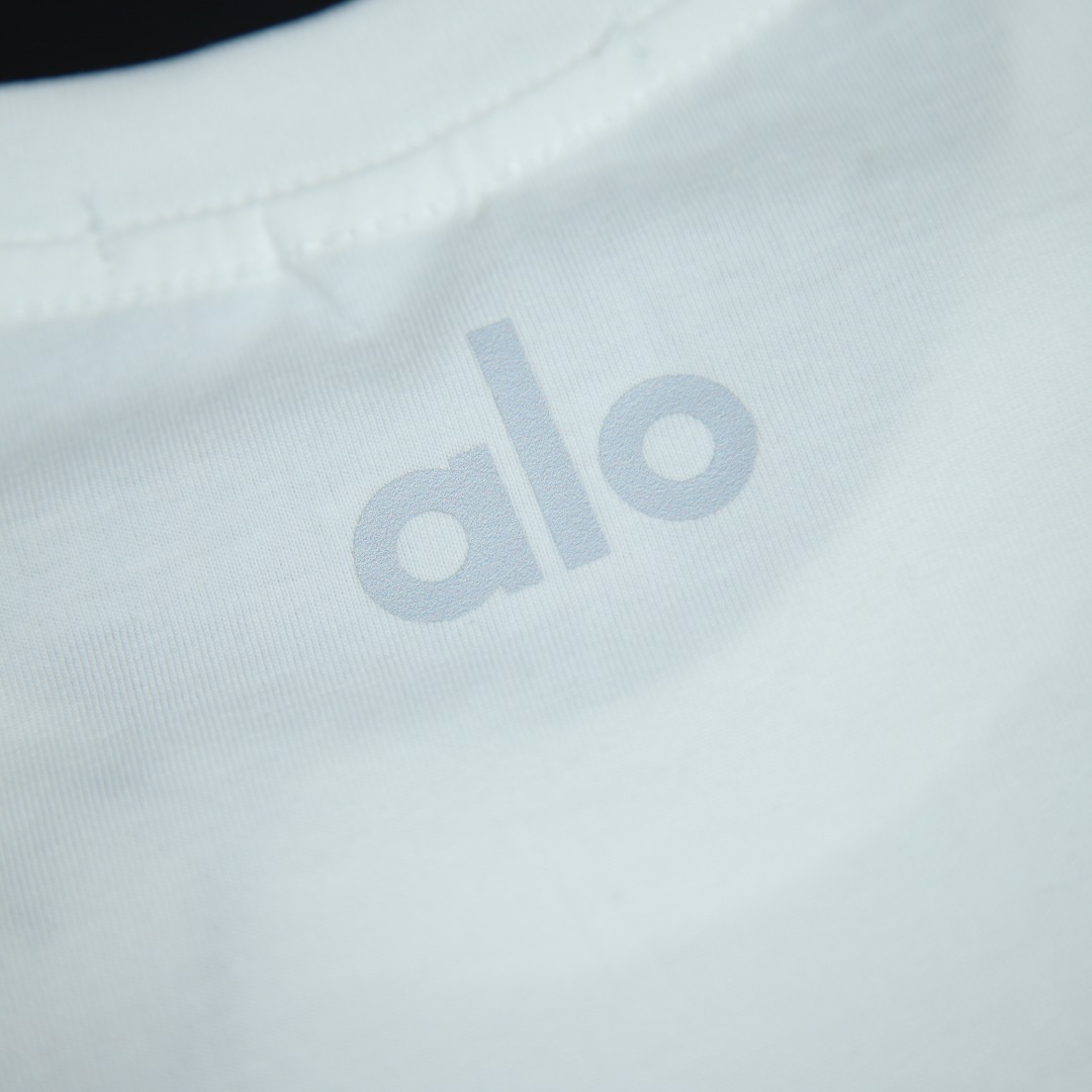 2025ss 봄 신상 알로/알로 요가 100 라운드넥 반팔 티셔츠 아이템번호:ALO001