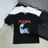 2025ss 봄 신상품 구찌/구찌 100 라운드넥 반팔 티셔츠 모델 번호: GUC049