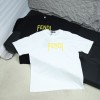 FENDI/펜디 2025 봄 뉴 '앞뒤 레터 그래피티' 프린트 반팔 티셔츠 아이템 번호: FEN011