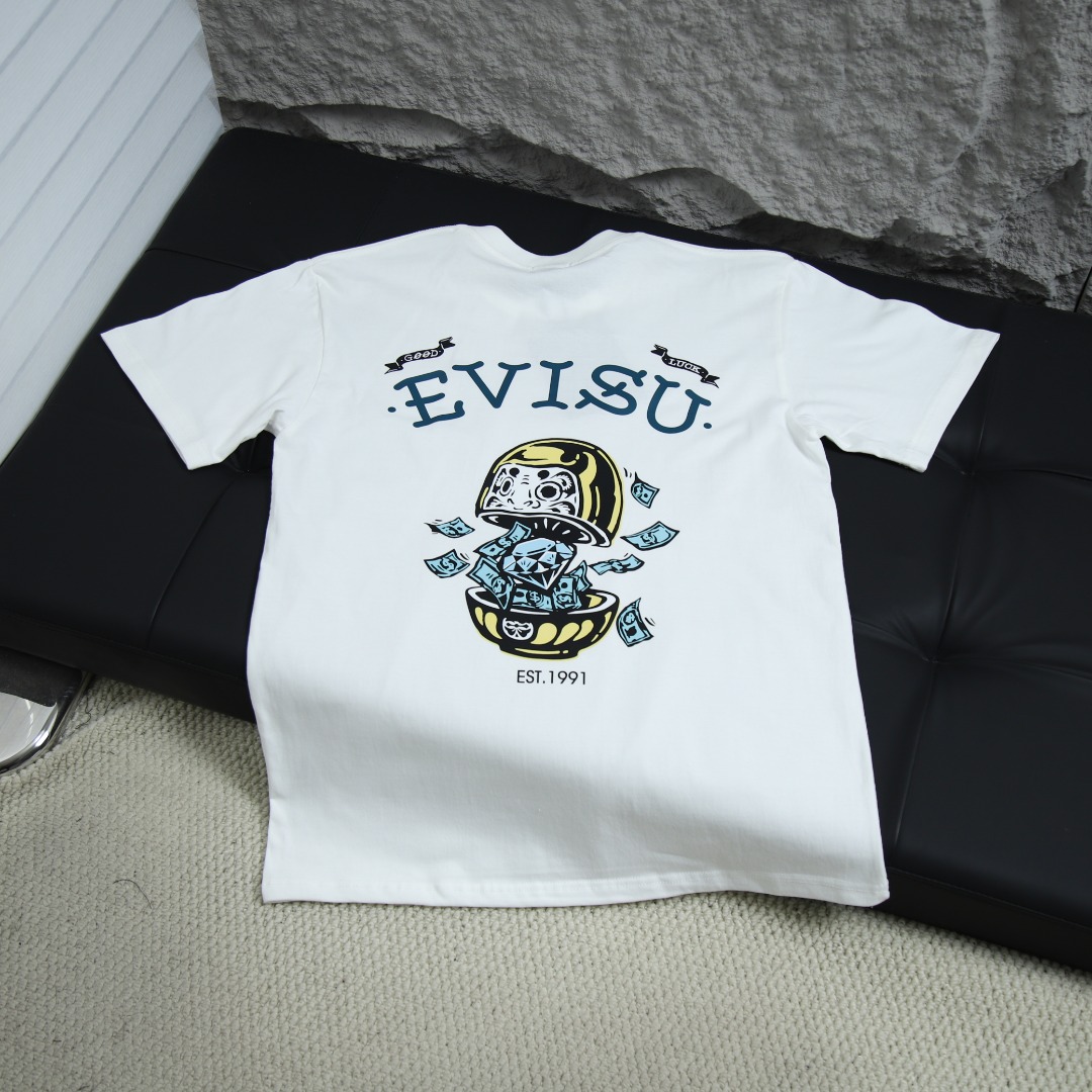 에비수 후쿠진 뉴 카툰 프린트 반팔 티셔츠 아이템 번호:EV009
