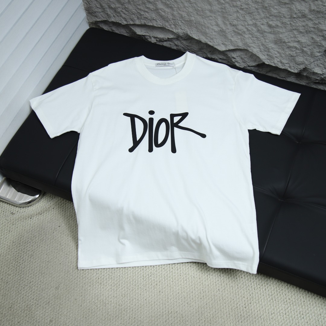 025ss 봄 뉴 DIOR / 디올 백 라운드넥 반팔 티셔츠 모델넘버: DI019