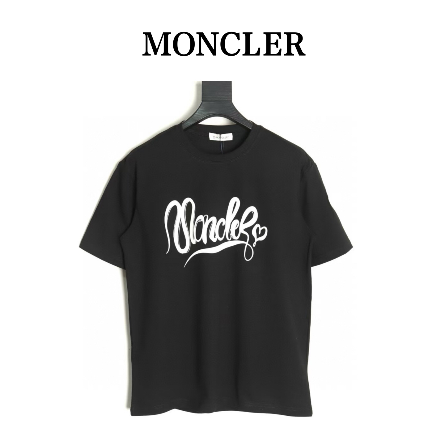 몽클레르 몽클레르 뱀의 해 로고 큐빅 프린트 로고 셔츠
