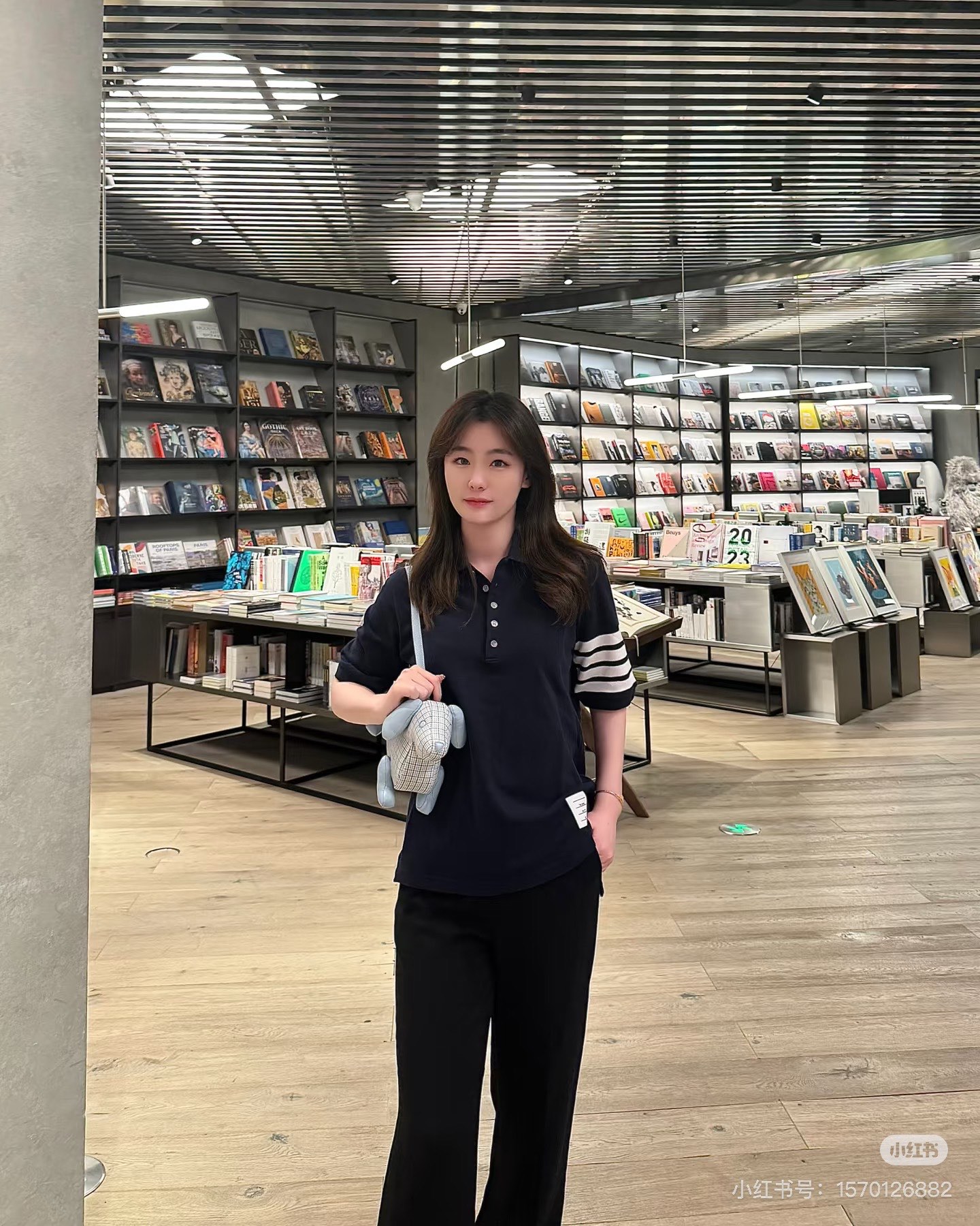 홈브라운 톰브라운 베이직 리본 쇼트 슬리브 폴로 셔츠