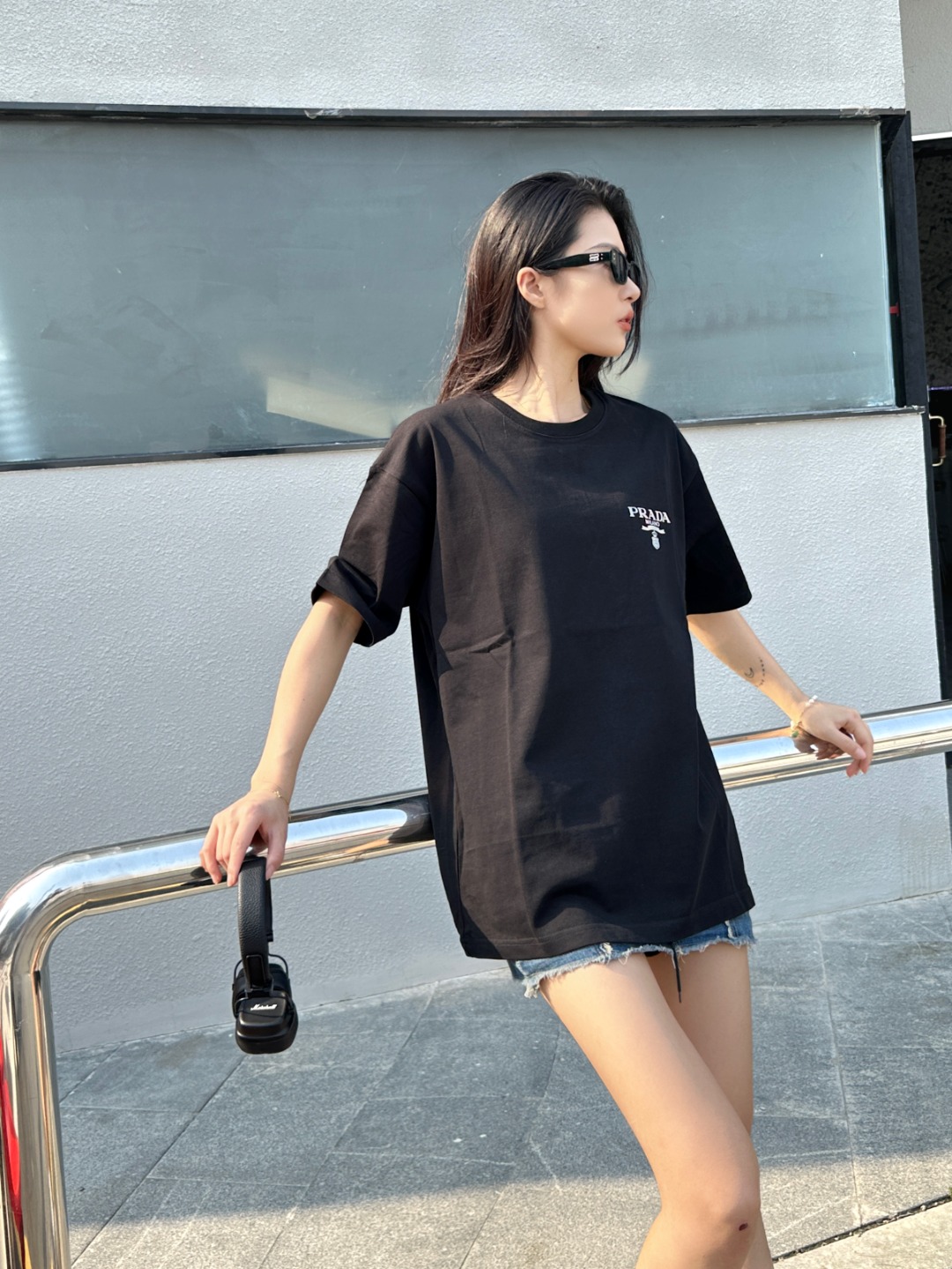 프라다 프라다 25SS 레이저 반소매 셔츠!