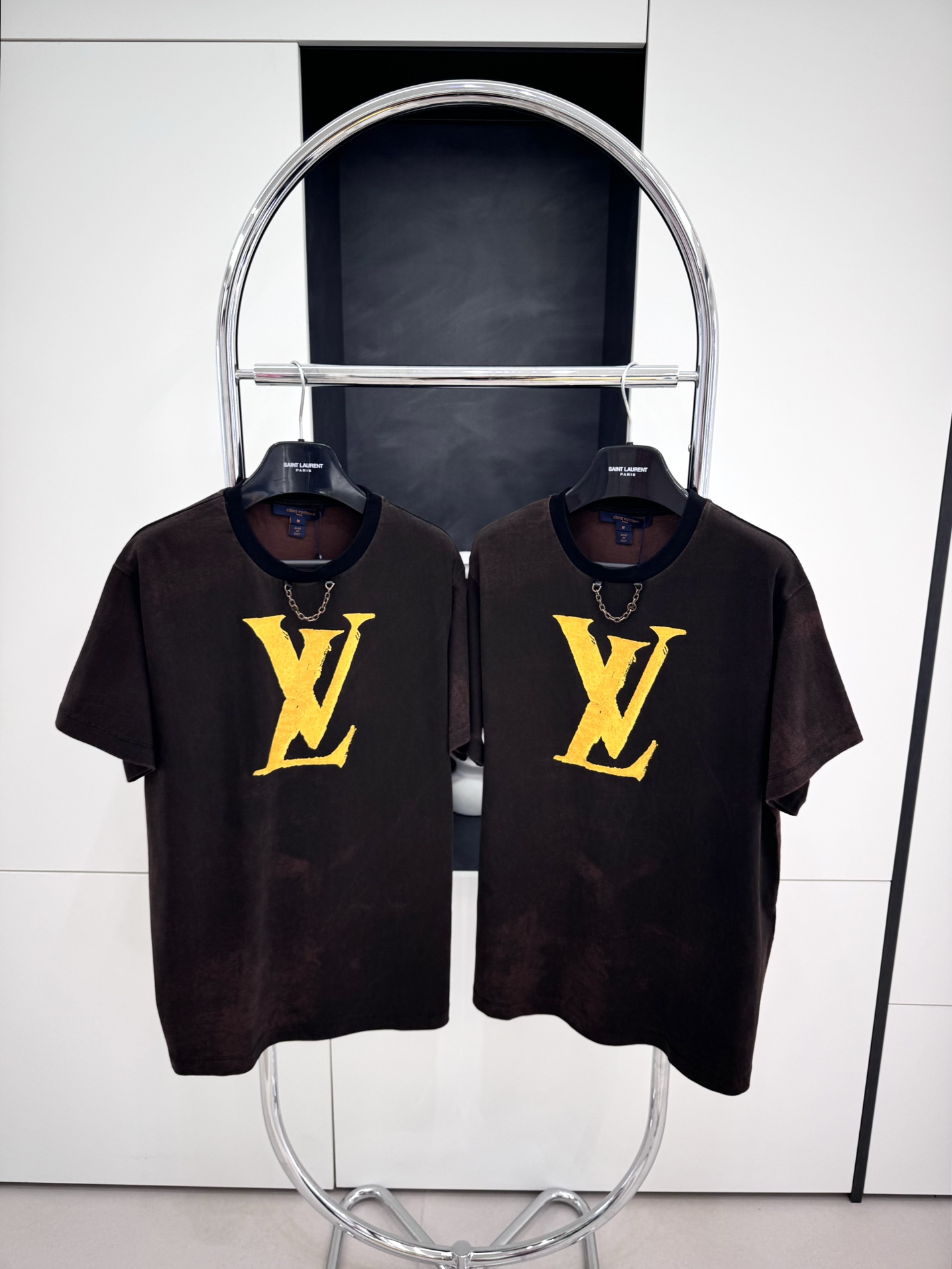 LV 2024SS 올드 프린트 쇼트 슬리브