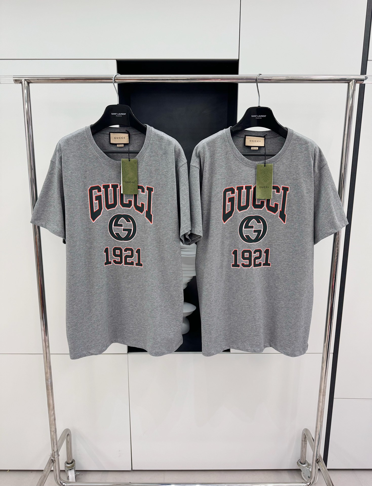 GU 2024SS 1921 프린트 쇼트 슬리브 셔츠